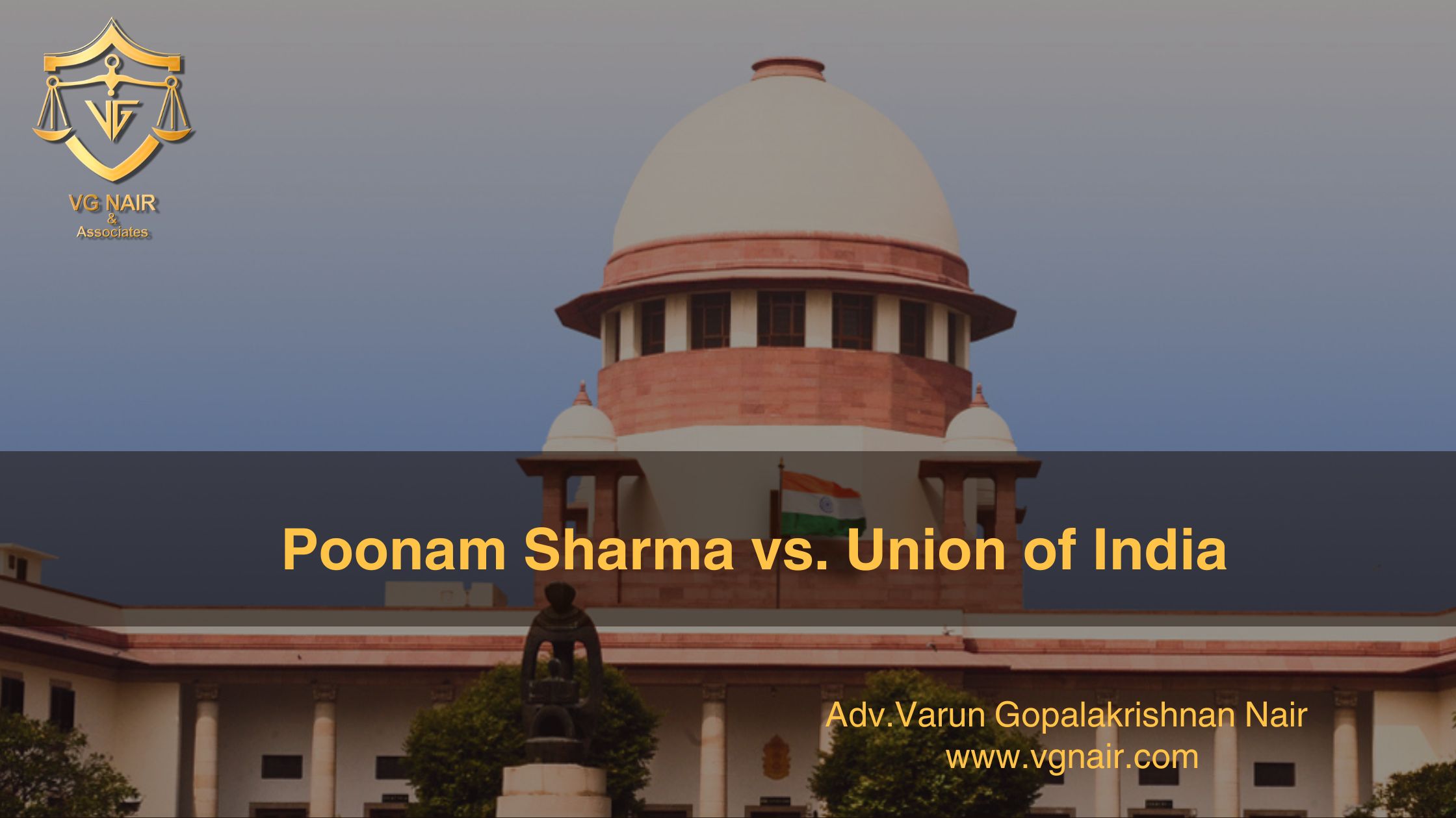 Poonam Sharma vs Union of India 